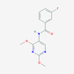 N-(2,4-dimethoxypyrimidin-5-yl)-3-fluorobenzamide