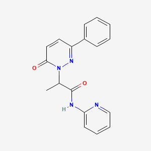 2-(6-oxo-3-phenylpyridazin-1(6H)-yl)-N-(pyridin-2-yl)propanamide