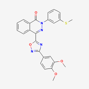 4-[3-(3,4-dimethoxyphenyl)-1,2,4-oxadiazol-5-yl]-2-[3-(methylthio)phenyl]phthalazin-1(2H)-one