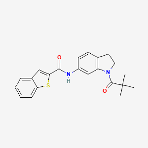 N-(1-pivaloylindolin-6-yl)benzo[b]thiophene-2-carboxamide