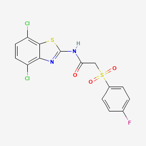 N-(4,7-dichlorobenzo[d]thiazol-2-yl)-2-((4-fluorophenyl)sulfonyl)acetamide