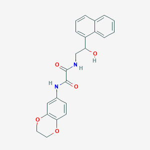 N1-(2,3-dihydrobenzo[b][1,4]dioxin-6-yl)-N2-(2-hydroxy-2-(naphthalen-1-yl)ethyl)oxalamide