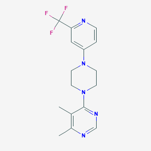 4,5-Dimethyl-6-[4-[2-(trifluoromethyl)pyridin-4-yl]piperazin-1-yl]pyrimidine