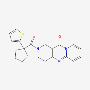 2-(1-(thiophen-2-yl)cyclopentanecarbonyl)-3,4-dihydro-1H-dipyrido[1,2-a:4',3'-d]pyrimidin-11(2H)-one