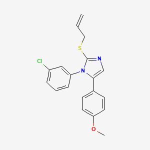 2-(allylthio)-1-(3-chlorophenyl)-5-(4-methoxyphenyl)-1H-imidazole