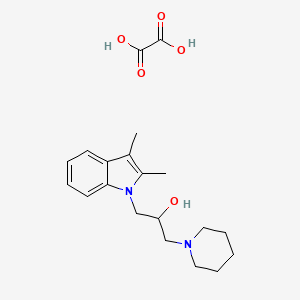 1-(2,3-dimethyl-1H-indol-1-yl)-3-(piperidin-1-yl)propan-2-ol oxalate