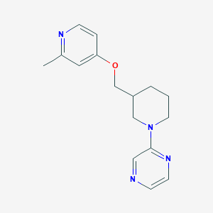 2-[3-[(2-Methylpyridin-4-yl)oxymethyl]piperidin-1-yl]pyrazine