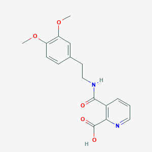 3-{[(3,4-Dimethoxyphenethyl)amino]carbonyl}-2-pyridinecarboxylic acid