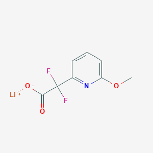 Lithium 2,2-difluoro-2-(6-methoxypyridin-2-yl)acetate