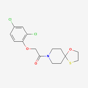 2-(2,4-Dichlorophenoxy)-1-(1-oxa-4-thia-8-azaspiro[4.5]decan-8-yl)ethanone