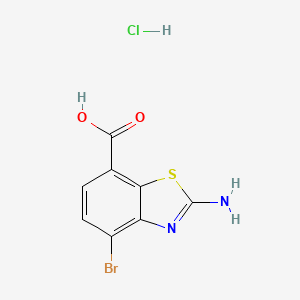 2-Amino-4-bromo-1,3-benzothiazole-7-carboxylic acid;hydrochloride