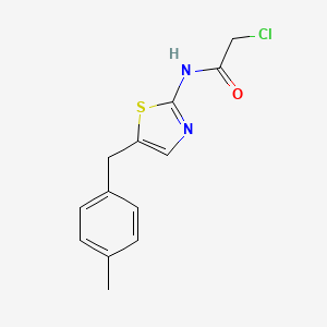 2-chloro-N-[5-(4-methylbenzyl)-1,3-thiazol-2-yl]acetamide