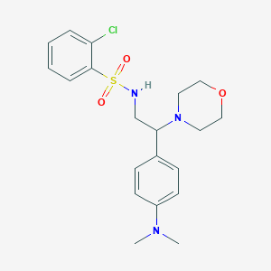 2-chloro-N-(2-(4-(dimethylamino)phenyl)-2-morpholinoethyl)benzenesulfonamide
