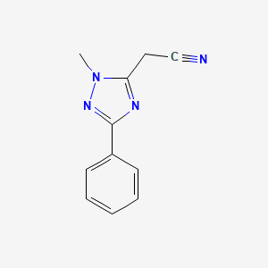 2-(1-methyl-3-phenyl-1H-1,2,4-triazol-5-yl)acetonitrile
