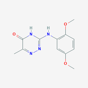 3-((2,5-dimethoxyphenyl)amino)-6-methyl-1,2,4-triazin-5(4H)-one