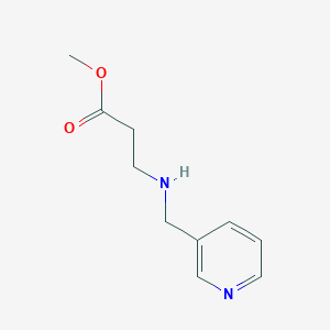 molecular formula C10H14N2O2 B2998435 Methyl 3-[(3-pyridinylmethyl)amino]propanoate CAS No. 33710-20-2
