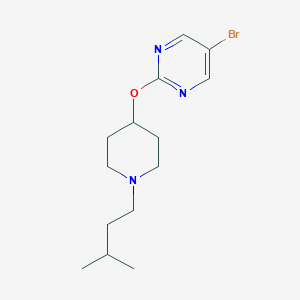 5-Bromo-2-[1-(3-methylbutyl)piperidin-4-yl]oxypyrimidine