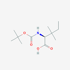(S)-2-((tert-Butoxycarbonyl)amino)-3,3-dimethylpentanoic acid