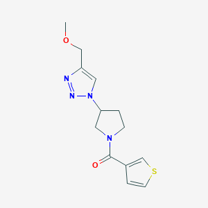 4-(methoxymethyl)-1-[1-(thiophene-3-carbonyl)pyrrolidin-3-yl]-1H-1,2,3-triazole