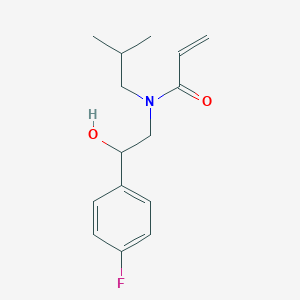 N-[2-(4-Fluorophenyl)-2-hydroxyethyl]-N-(2-methylpropyl)prop-2-enamide