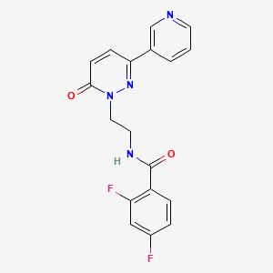 2,4-difluoro-N-(2-(6-oxo-3-(pyridin-3-yl)pyridazin-1(6H)-yl)ethyl)benzamide