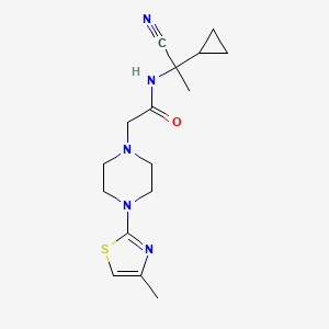 N-(1-cyano-1-cyclopropylethyl)-2-[4-(4-methyl-1,3-thiazol-2-yl)piperazin-1-yl]acetamide