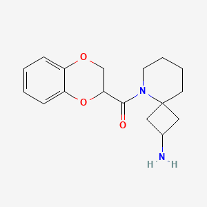 (2-Amino-5-azaspiro[3.5]nonan-5-yl)-(2,3-dihydro-1,4-benzodioxin-3-yl)methanone