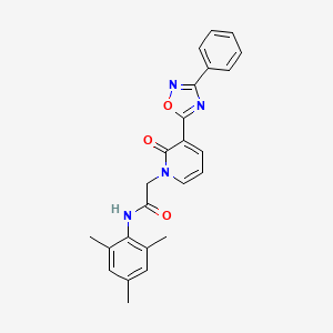 N-mesityl-2-[2-oxo-3-(3-phenyl-1,2,4-oxadiazol-5-yl)pyridin-1(2H)-yl]acetamide