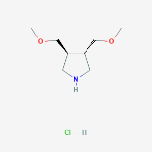 (3S,4S)-3,4-Bis(methoxymethyl)pyrrolidine;hydrochloride