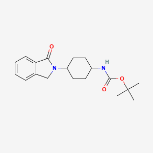 tert-Butyl (1R*,4R*)-4-(1-oxoisoindolin-2-yl)cyclohexylcarbamate