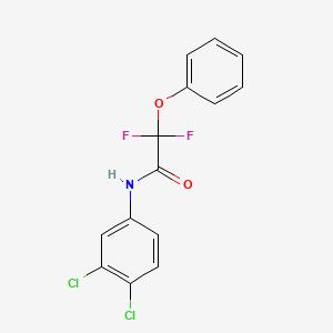 molecular formula C14H9Cl2F2NO2 B2998510 N-(3,4-dichlorophenyl)-2,2-difluoro-2-phenoxyacetamide CAS No. 338791-87-0