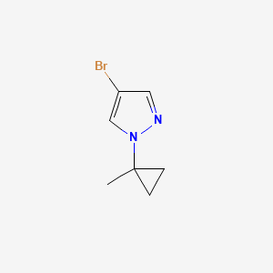 molecular formula C7H9BrN2 B2998530 4-Bromo-1-(1-methylcyclopropyl)-1H-pyrazole CAS No. 1628214-21-0