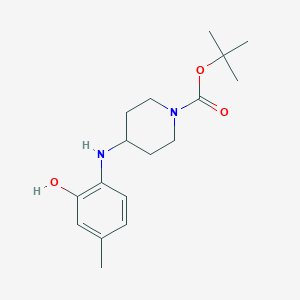 molecular formula C17H26N2O3 B2998533 tert-Butyl 4-(2-hydroxy-4-methyl phenylamino)piperidine-1-carboxylate CAS No. 1824092-35-4