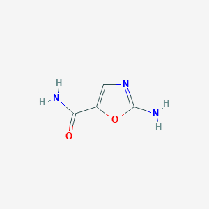 molecular formula C4H5N3O2 B2998552 2-Aminooxazole-5-carboxamide CAS No. 1334298-29-1