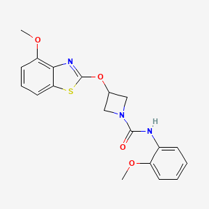 3-((4-methoxybenzo[d]thiazol-2-yl)oxy)-N-(2-methoxyphenyl)azetidine-1-carboxamide
