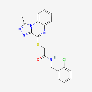 B2998566 N-(2-chlorobenzyl)-2-[(1-methyl[1,2,4]triazolo[4,3-a]quinoxalin-4-yl)thio]acetamide CAS No. 1251602-97-7