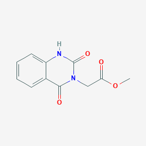molecular formula C11H10N2O4 B2998572 methyl (2,4-dioxo-1,4-dihydroquinazolin-3(2H)-yl)acetate CAS No. 82603-69-8