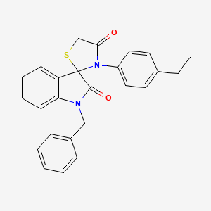 1-Benzyl-3'-(4-ethylphenyl)spiro[indoline-3,2'-thiazolidine]-2,4'-dione