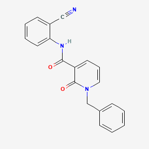 1-benzyl-N-(2-cyanophenyl)-2-oxo-1,2-dihydropyridine-3-carboxamide