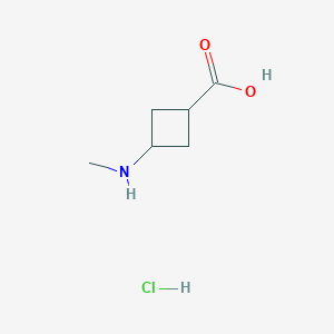 molecular formula C6H12ClNO2 B2998603 (1s,3s)-3-(Methylamino)cyclobutane-1-carboxylic acid hydrochloride CAS No. 2059915-19-2