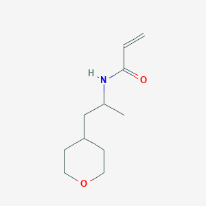 molecular formula C11H19NO2 B2998605 N-[1-(Oxan-4-yl)propan-2-yl]prop-2-enamide CAS No. 2411256-86-3