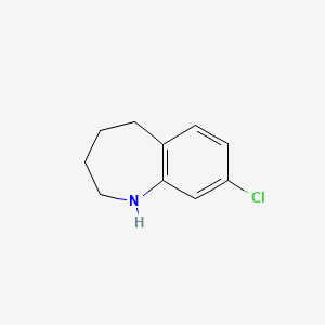 molecular formula C10H12ClN B2998610 8-chloro-2,3,4,5-tetrahydro-1H-1-benzazepine CAS No. 939759-15-6