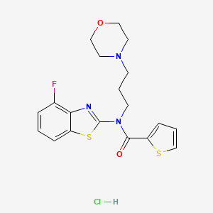 N-(4-fluorobenzo[d]thiazol-2-yl)-N-(3-morpholinopropyl)thiophene-2-carboxamide hydrochloride