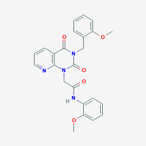 2-[3-(2-methoxybenzyl)-2,4-dioxo-3,4-dihydropyrido[2,3-d]pyrimidin-1(2H)-yl]-N-(2-methoxyphenyl)acetamide