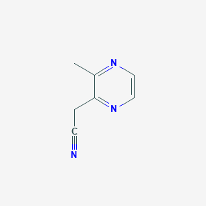 molecular formula C7H7N3 B2998635 2-(3-Methylpyrazin-2-yl)acetonitrile CAS No. 1379025-18-9