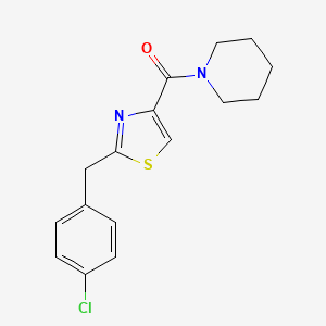 [2-(4-Chlorobenzyl)-1,3-thiazol-4-yl](piperidino)methanone