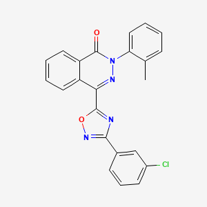 4-[3-(3-chlorophenyl)-1,2,4-oxadiazol-5-yl]-2-(2-methylphenyl)phthalazin-1(2H)-one