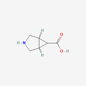 molecular formula C6H9NO2 B2998643 (1S,5R)-3-azoniabicyclo[3.1.0]hexane-6-carboxylate CAS No. 1212105-25-3; 1212822-57-5