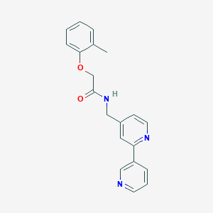 molecular formula C20H19N3O2 B2998661 N-([2,3'-bipyridin]-4-ylmethyl)-2-(o-tolyloxy)acetamide CAS No. 1904375-51-4