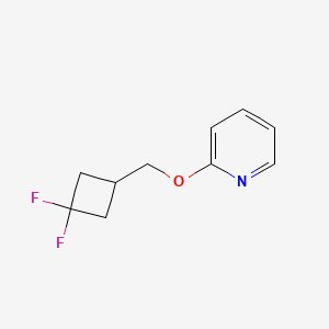 molecular formula C10H11F2NO B2998664 2-[(3,3-Difluorocyclobutyl)methoxy]pyridine CAS No. 2197577-86-7